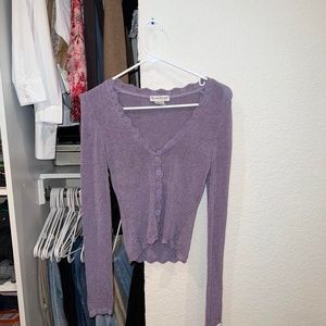 Bebe vintage purple cardigan top💜